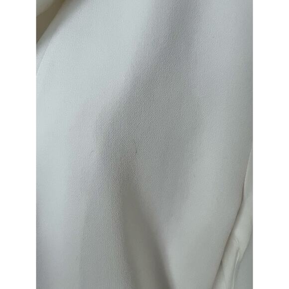 T Tahari White Coastal Open Roll Up Sleeve Blazer Size Large - Picture 2 of 9